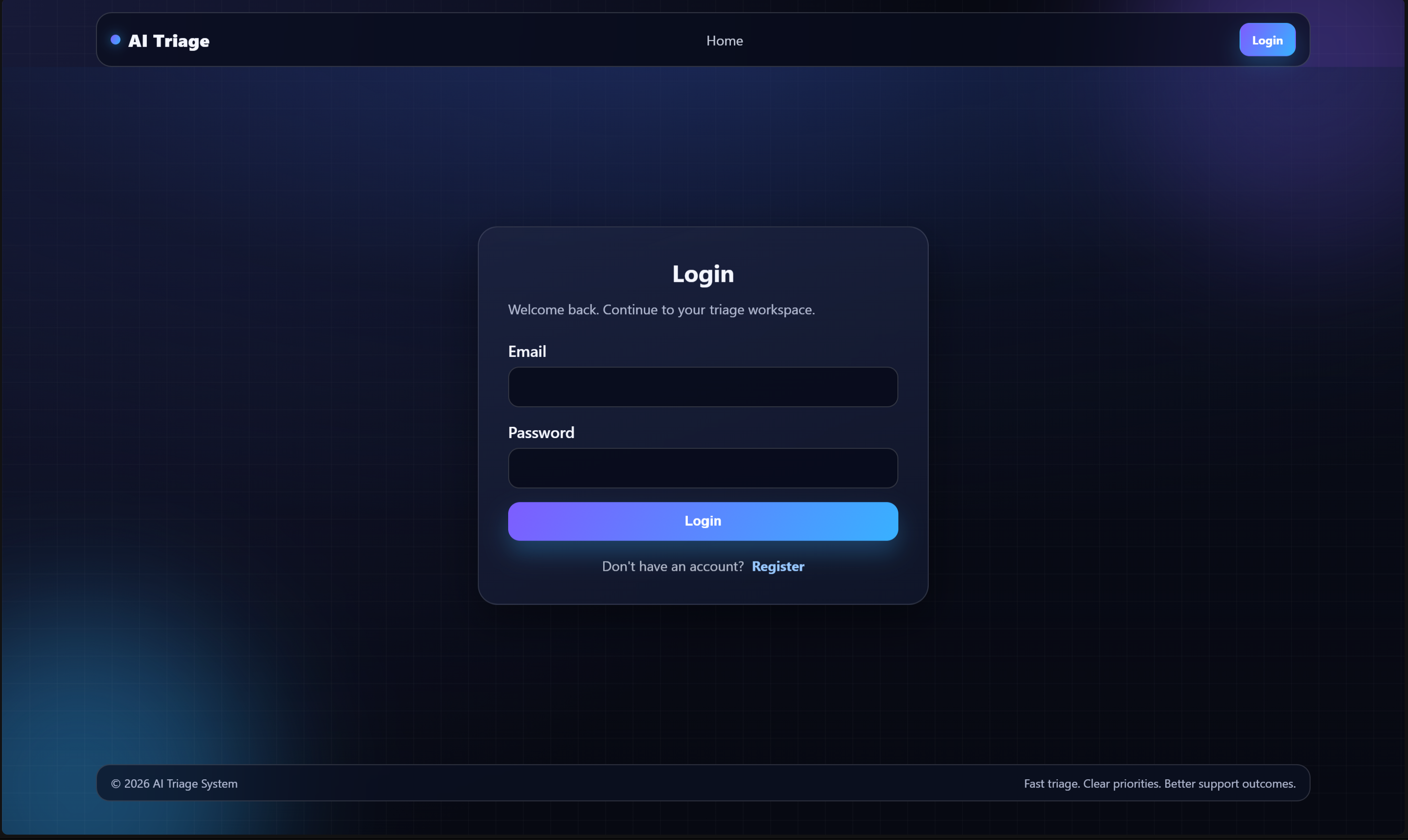 AI Triage Dashboard